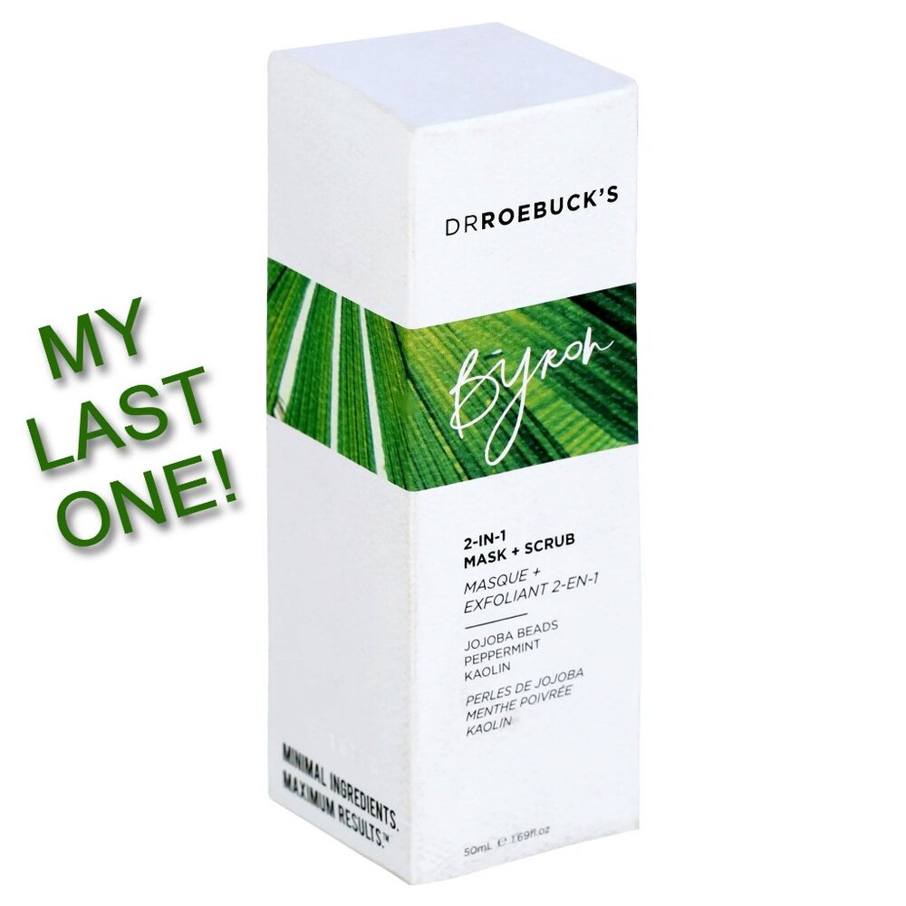 DRROEBUCK’S BYRON 2-in-1 Mask and Scrub 1.69oz